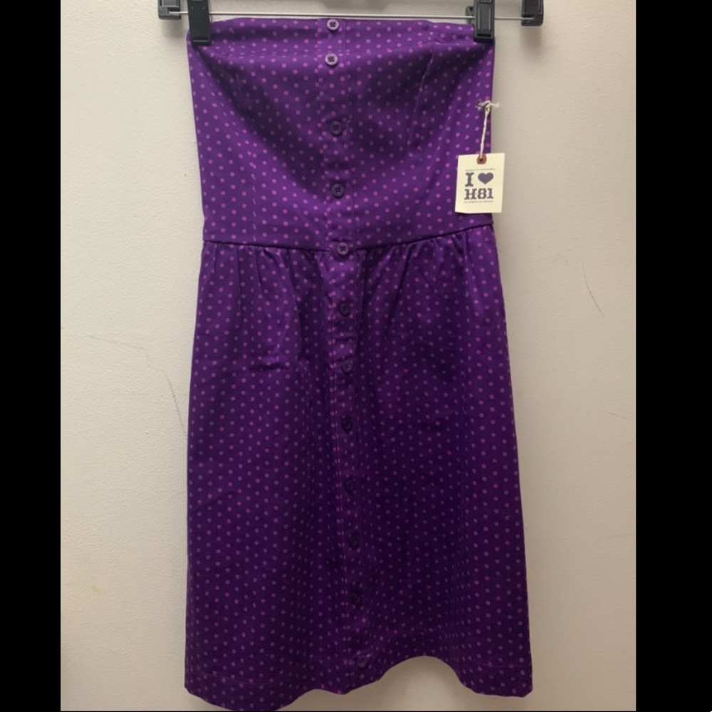 Purple Sleeveless Mini-Dress